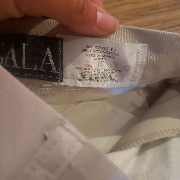 GALA Mark F-9 off white slacks - 34 waist - Picture 7 of 7